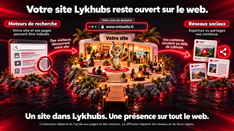 Votre site, votre espace, votre présence sur tout le web