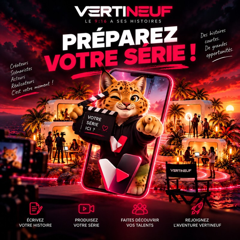 VERTINEUF : ça chauffe en coulisses ! Créateurs, préparez vos séries 9:16 !
