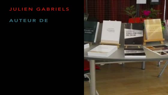 Julien Gabriels - auteur : vidéo de présentation de ses 9 romans publiés à ce jour