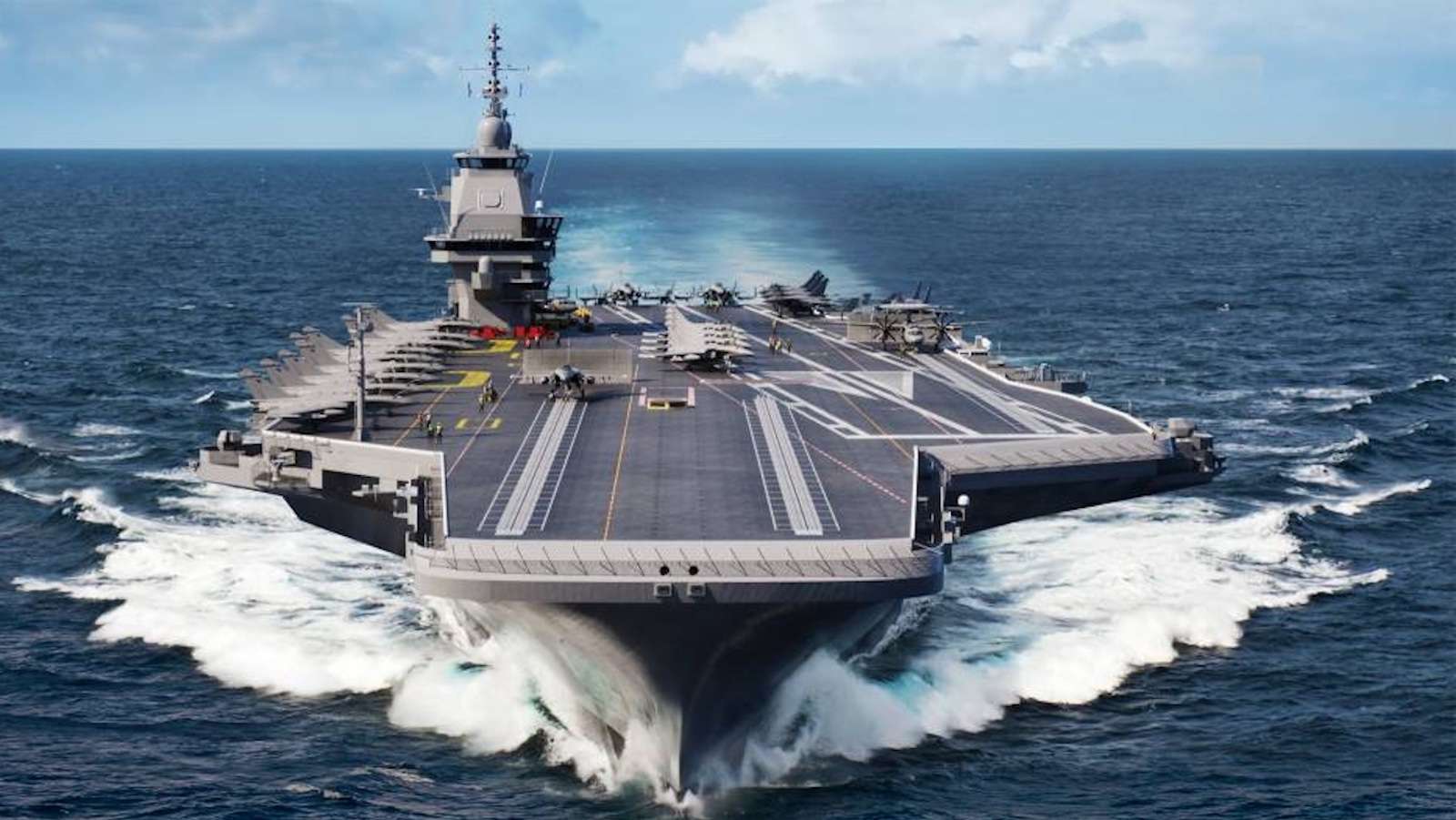 Le porte-avions de nouvelle génération français se montre en images