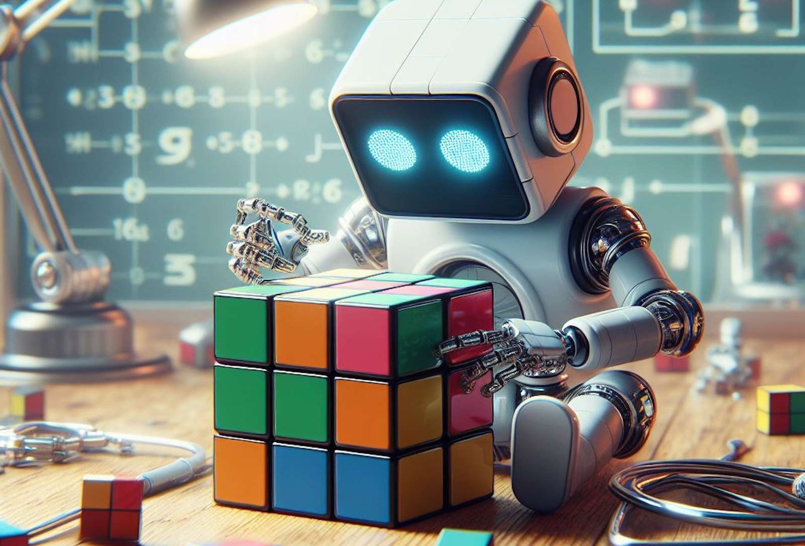 Ce robot résout le Rubik???s Cube en un clignement d?????il !