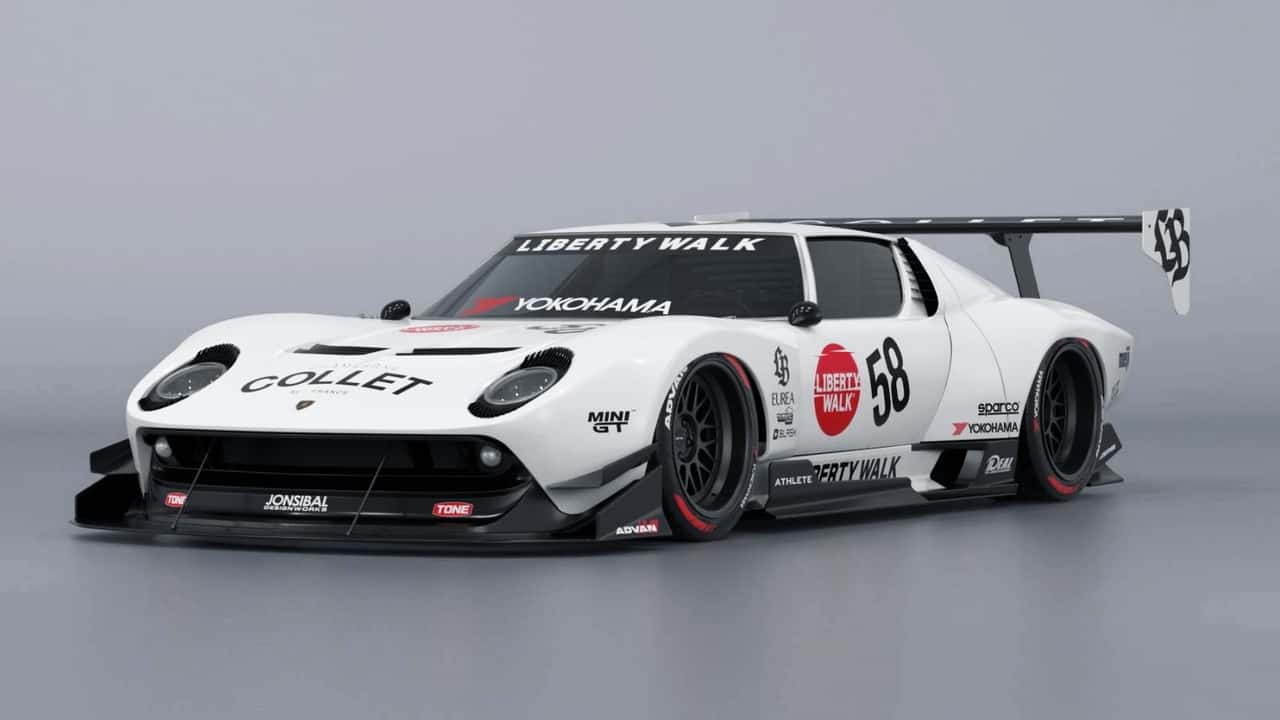 La Lamborghini Miura de Liberty Walk a un look incroyable
