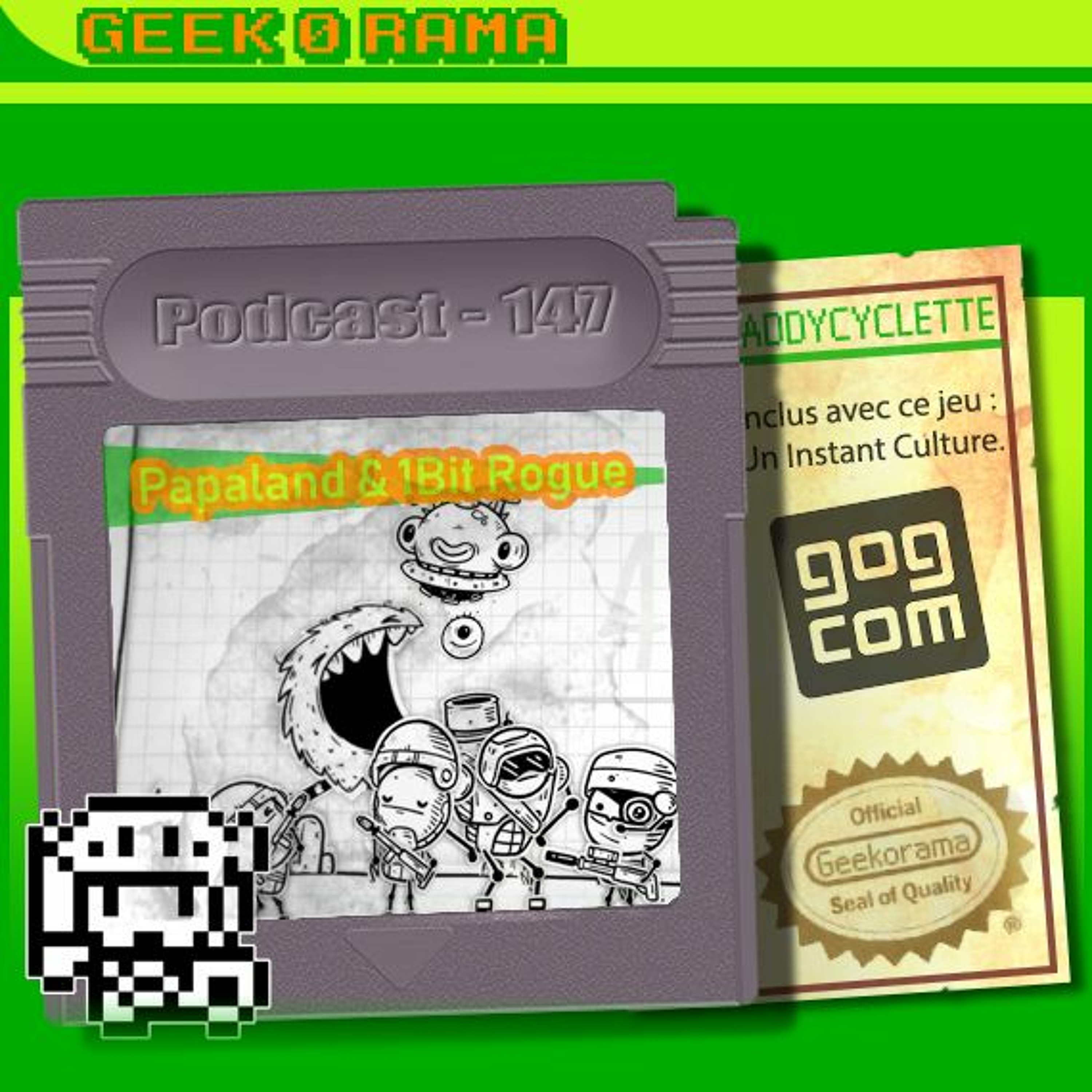 Episode 147 Geek'O'rama -PaPaLand Head Escape & 1 bit Rogue | Instant Culture : GOG.com