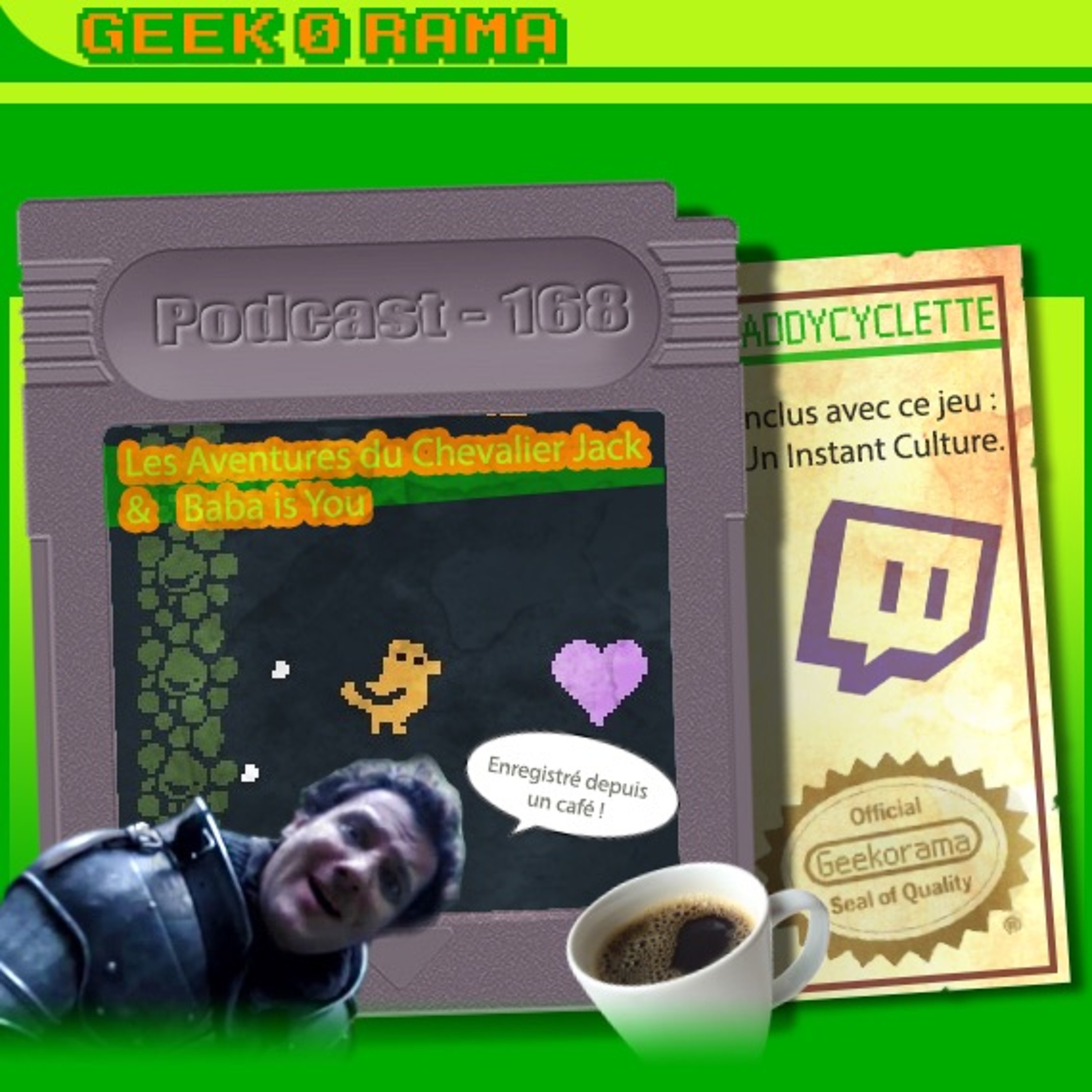 Épisode 168 Geek'O'rama - Le Chevalier Jack & Baba is You | Instant Culture : Twitch