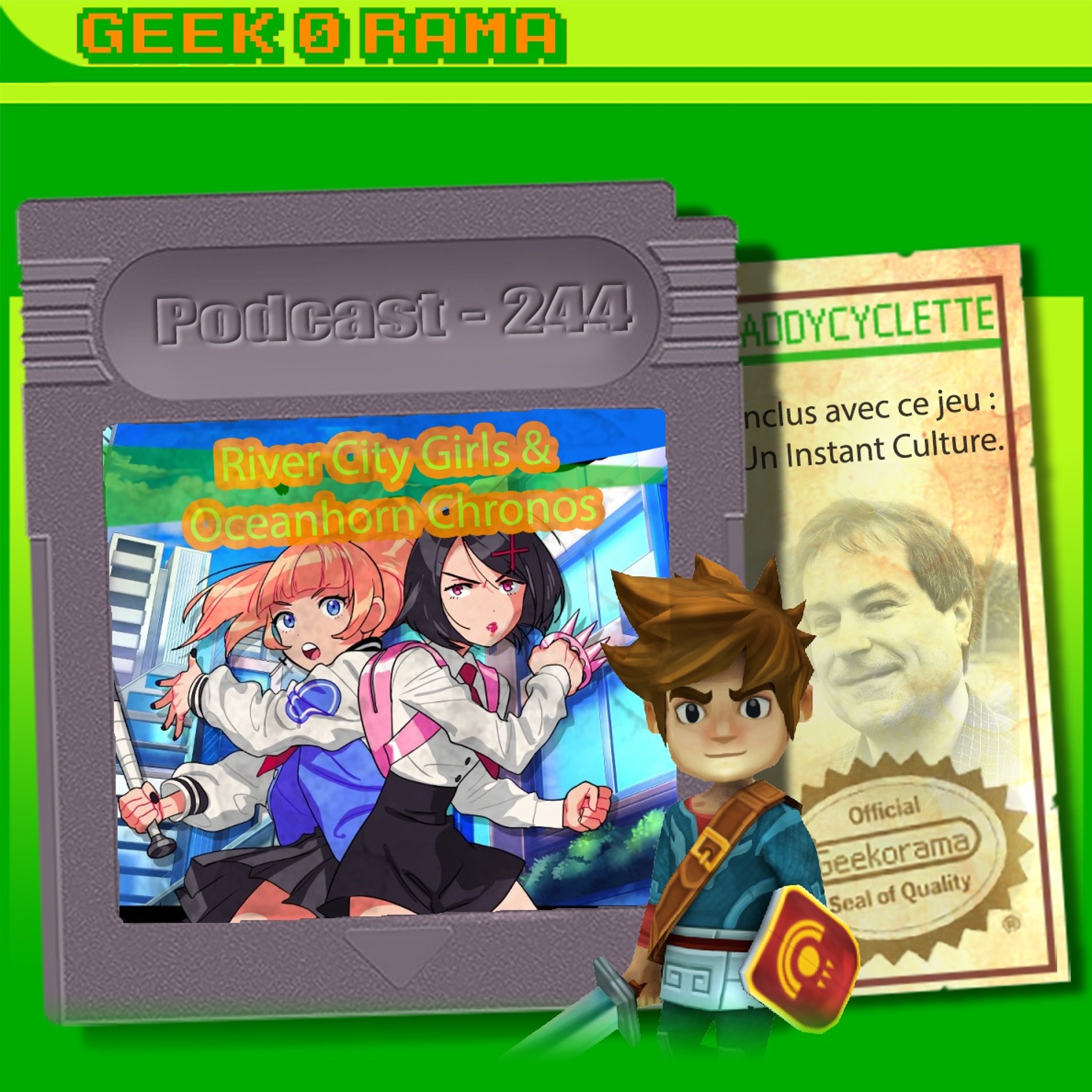 Épisode 244 GeekOrama - River City Girl & Oceanhorn Chronos Dungeon  | IC : David Braben part. I