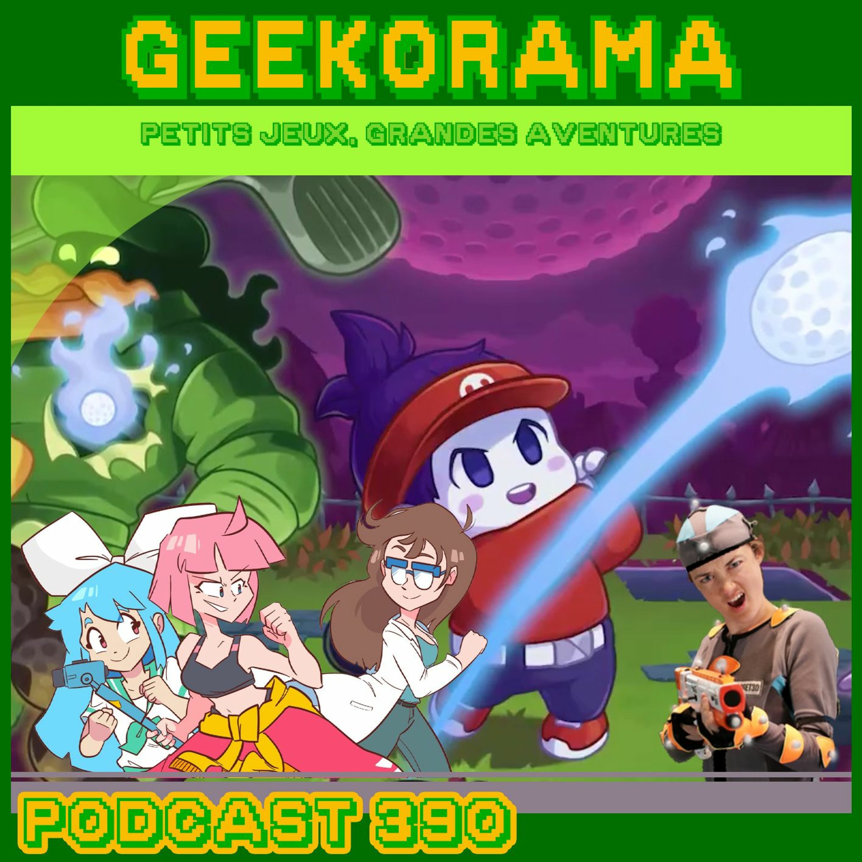 Épisode 390 GeekOrama - Cursed of Golf & Rythm Doctor | IC : Motion Capture