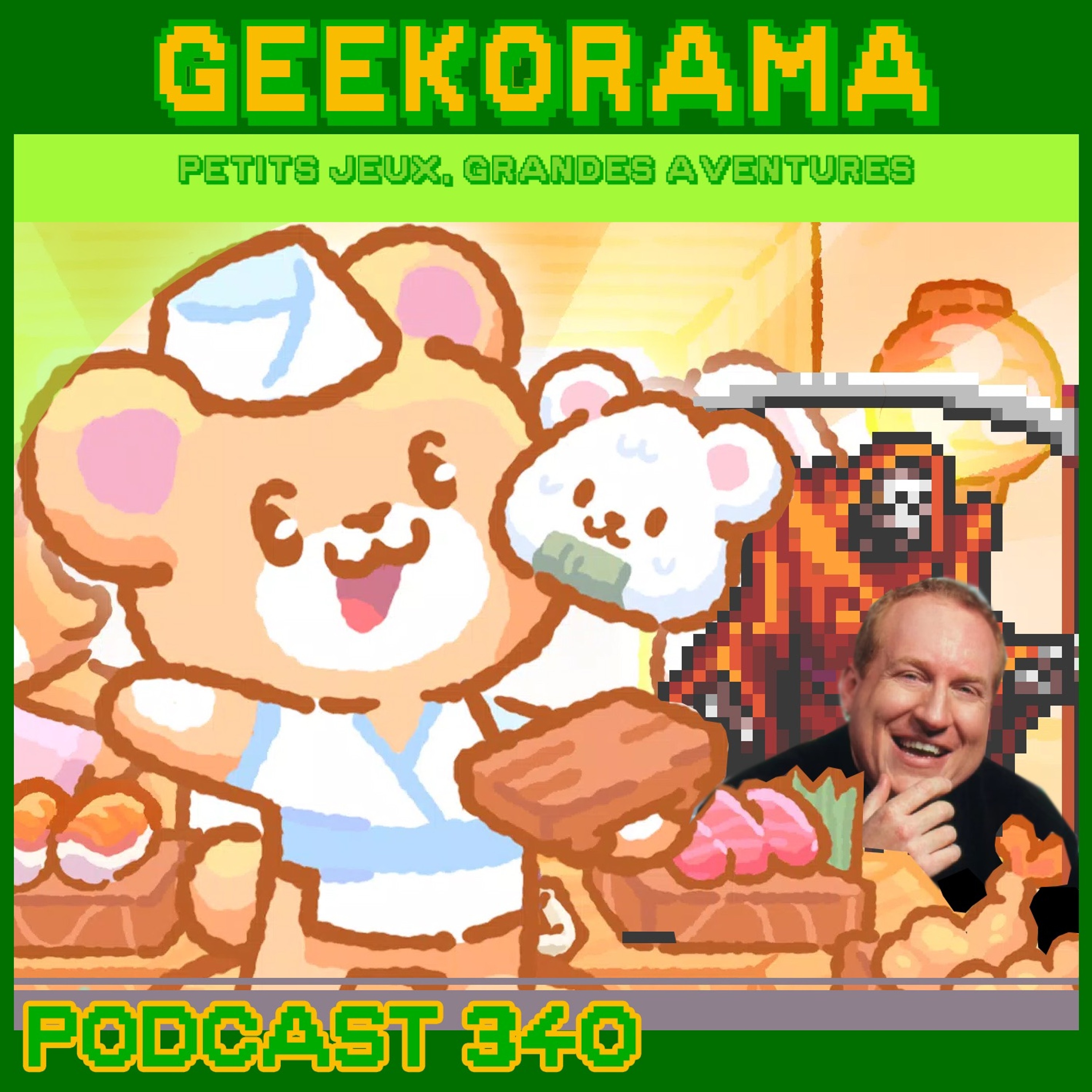 Épisode 340 GeekOrama - Le bar à sushis de Kuma & Vampire Survivors | IC : Jonathan Seamus...