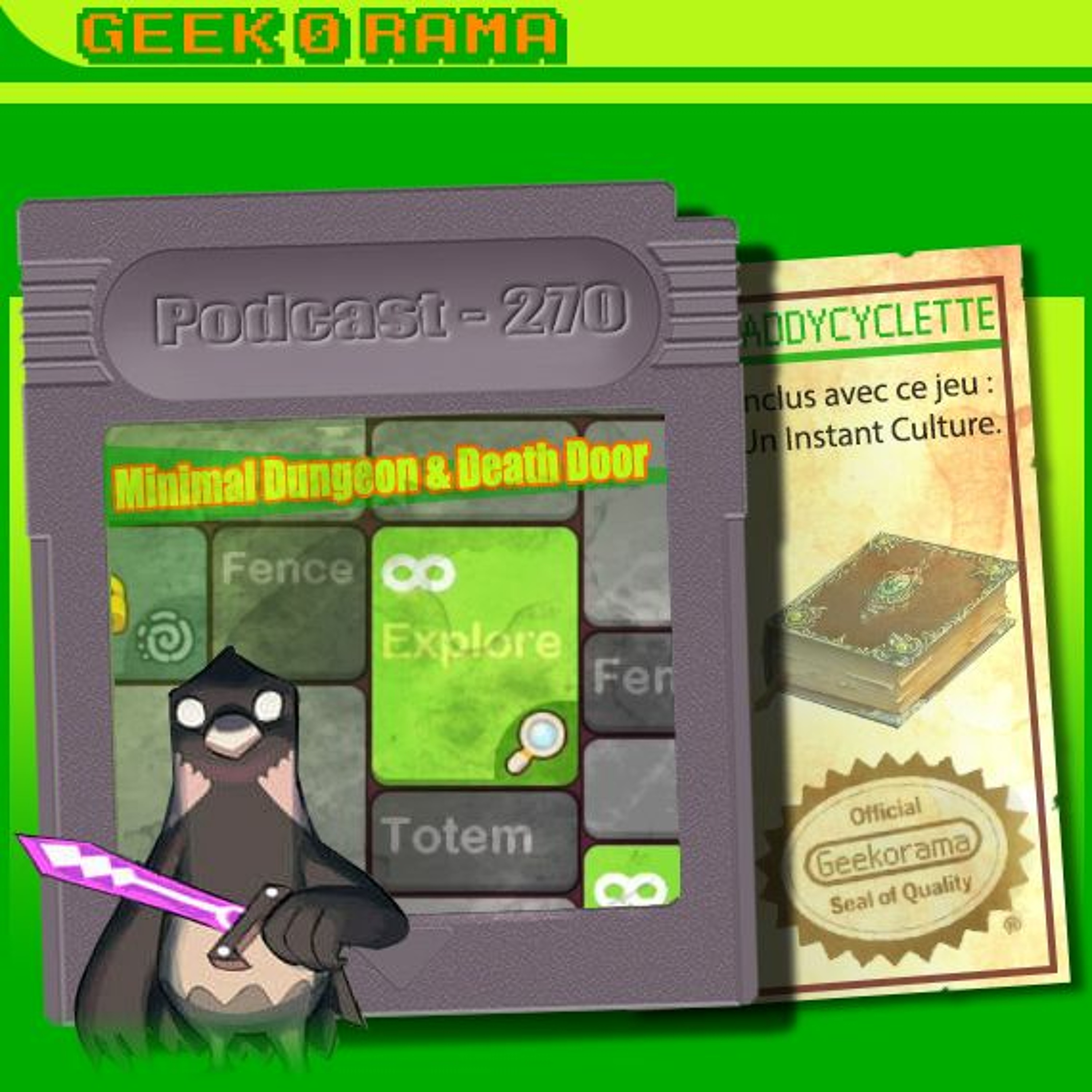 Épisode 270 GeekOrama - Minimal Dungeon rpg & Death's Door | IC : Lucid
