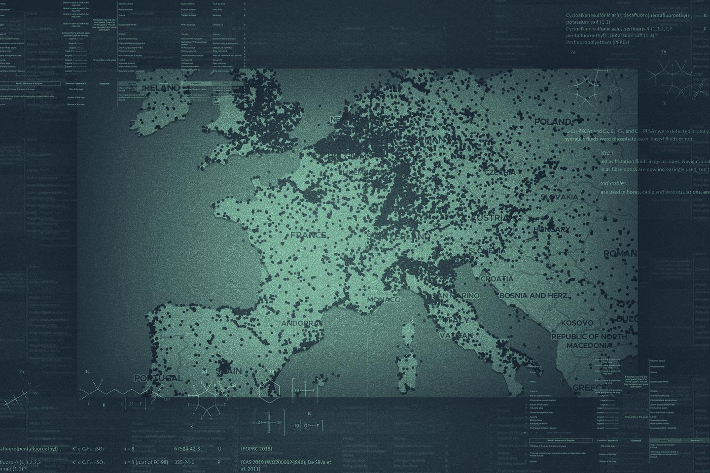 PFAS : explorez la carte d’Europe de la contamination par les « polluants éternels »