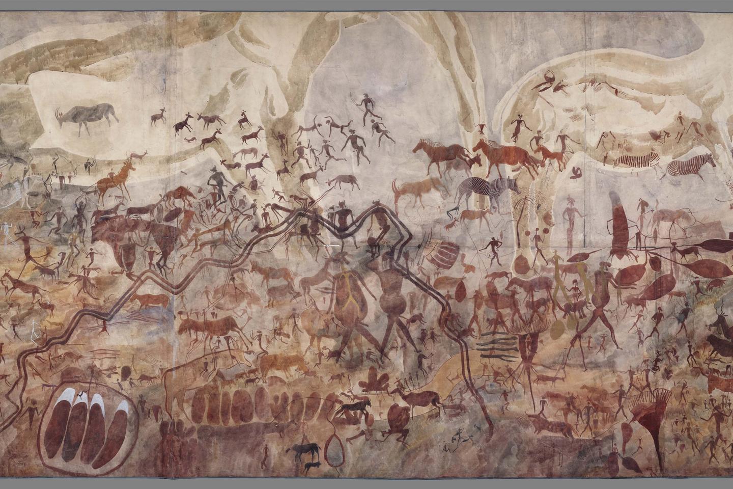 Exposition « Préhistomania » : l???art rupestre transcendé sur papier