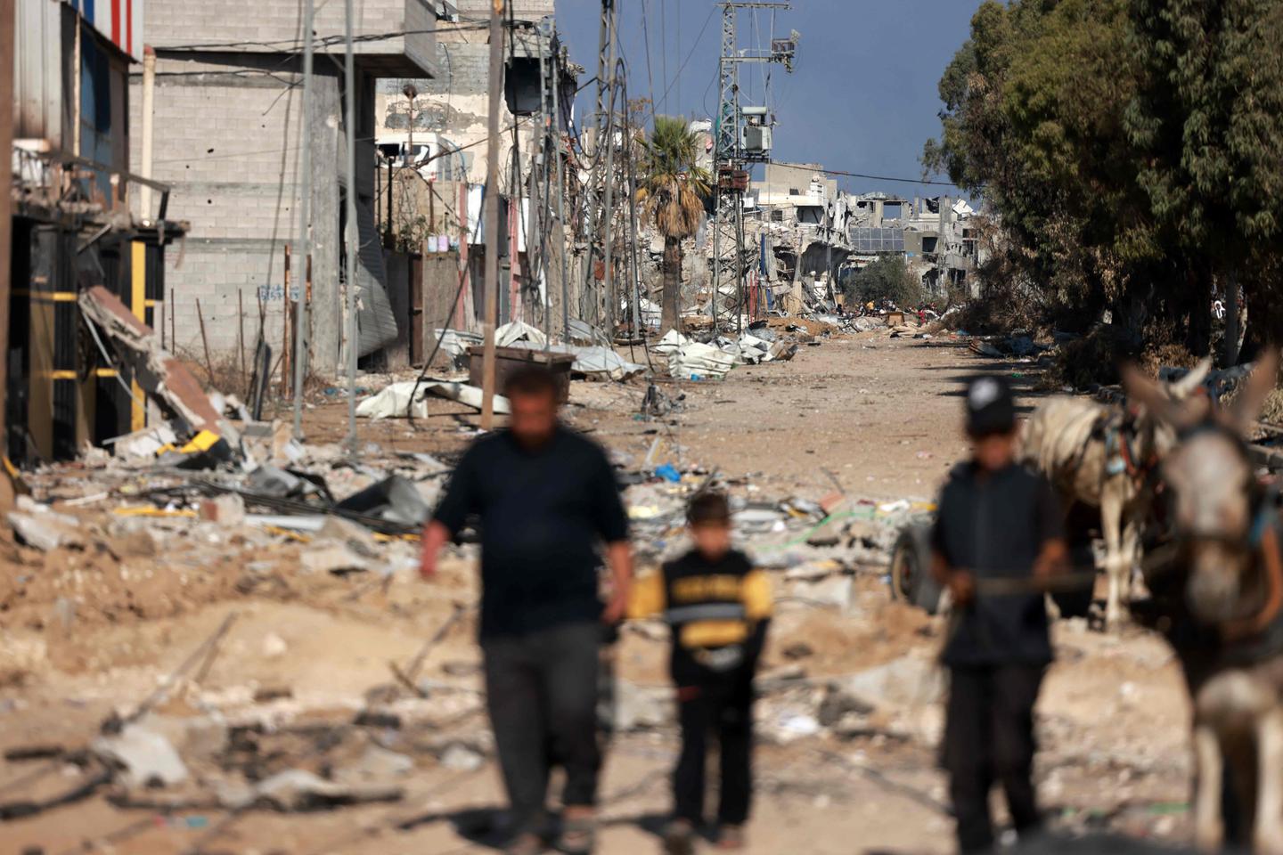 L???errance des habitants de Gaza dans leur ville transformée en champ de ruines