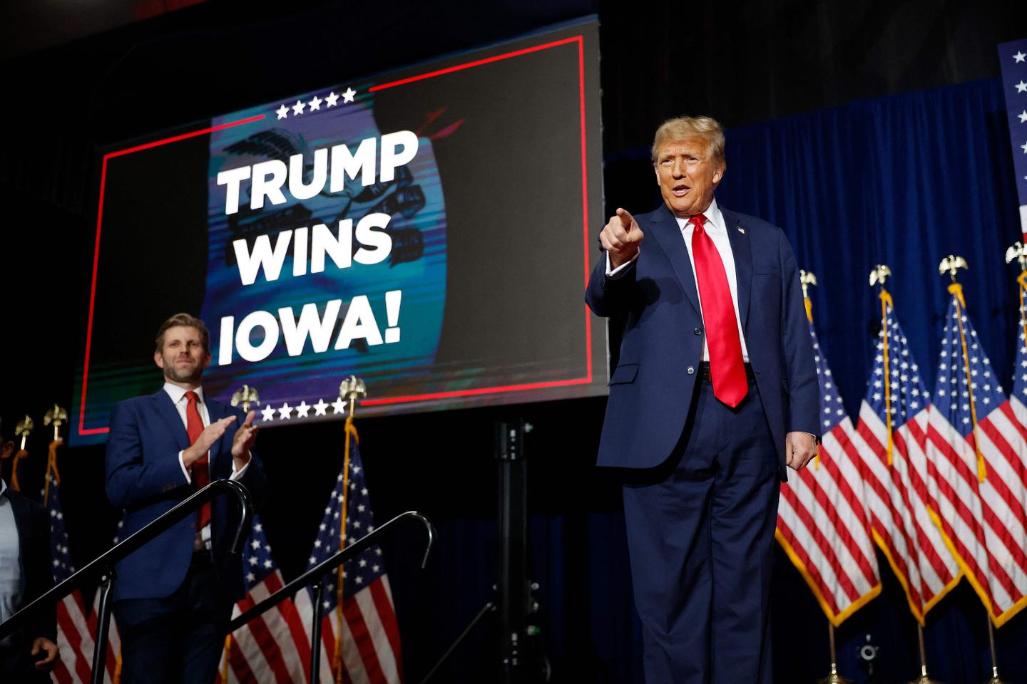 Primaires républicaines : dans l???Iowa, Donald Trump obtient une première victoire, prévisible...