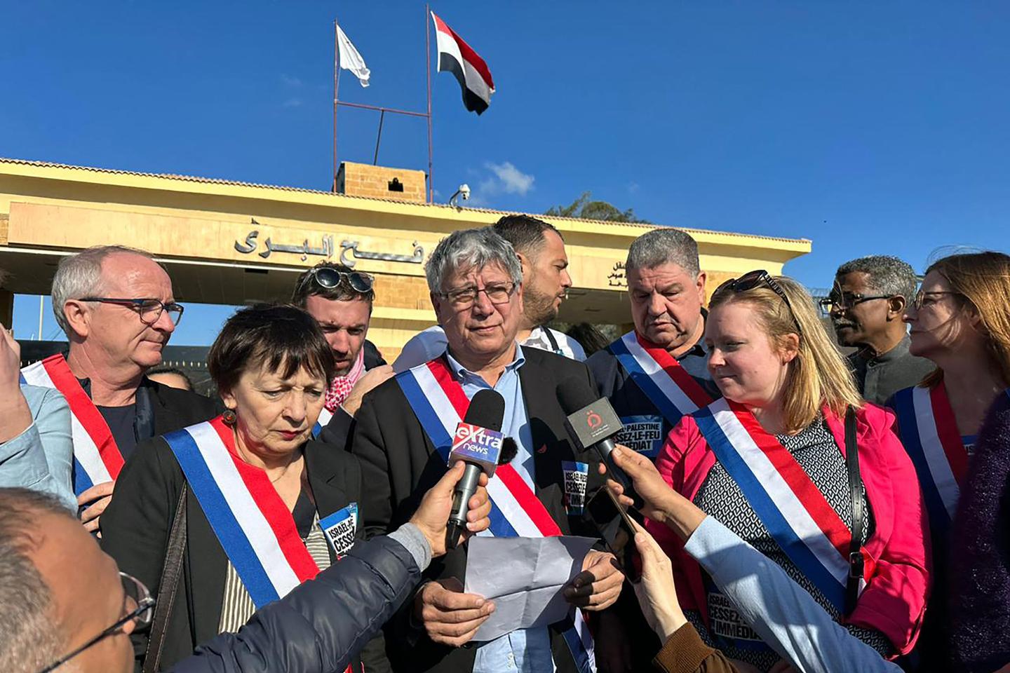 Gaza : la visite d???une délégation d???élus de gauche pour afficher leur soutien aux...