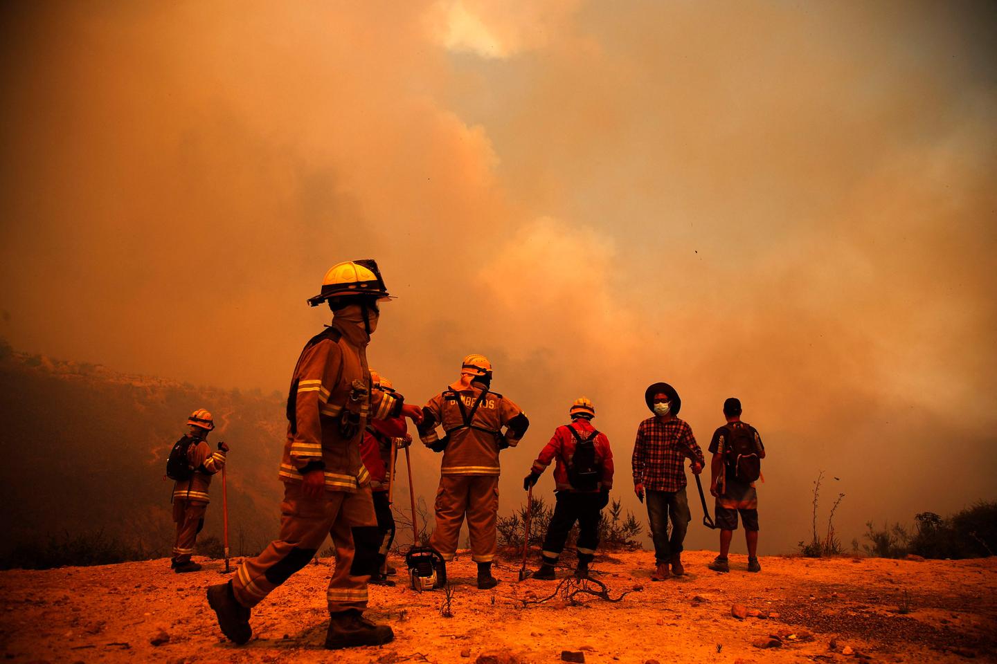 Incendies au Chili : les images de la destruction dans le centre du pays