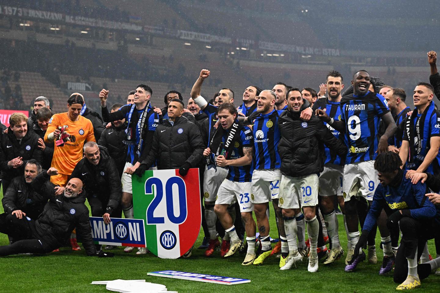 Football : l???Inter champion d???Italie pour la vingtième fois