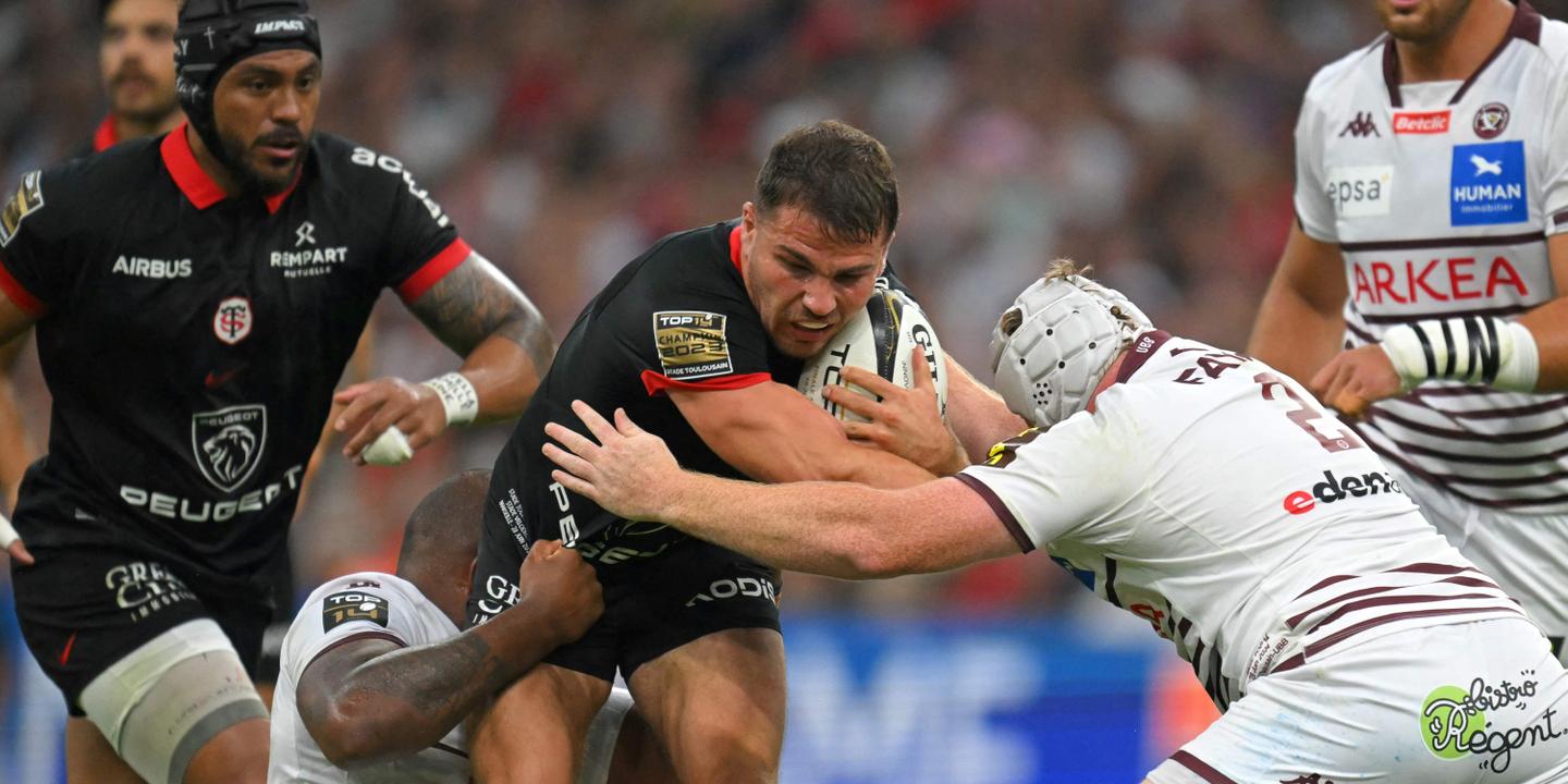 Toulouse - Bordeaux-Bègles : revivez le large succès des Rouge et Noir d???Antoine Dupont,...