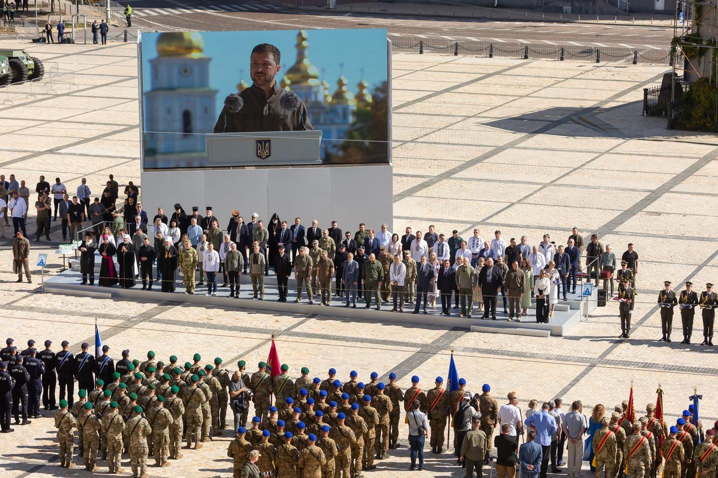 Lors du « jour de l???indépendance », l???Ukraine se félicite d???avoir porté la guerre en...