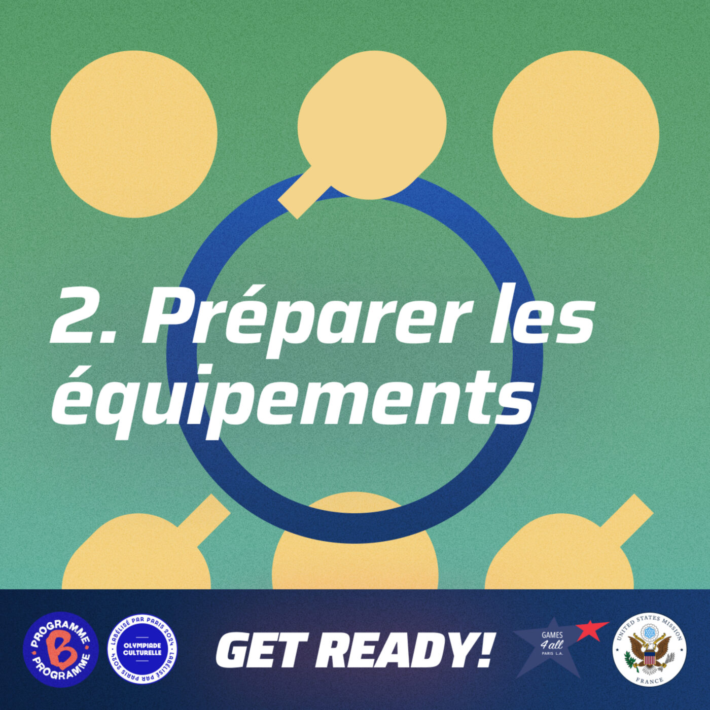 Préparer les équipements | JOP 2024, Get Ready !