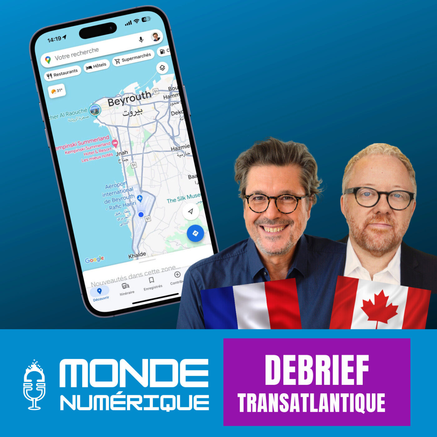 (Debrief Transat) Mon GPS me localise au Liban alors que je n'y suis pas