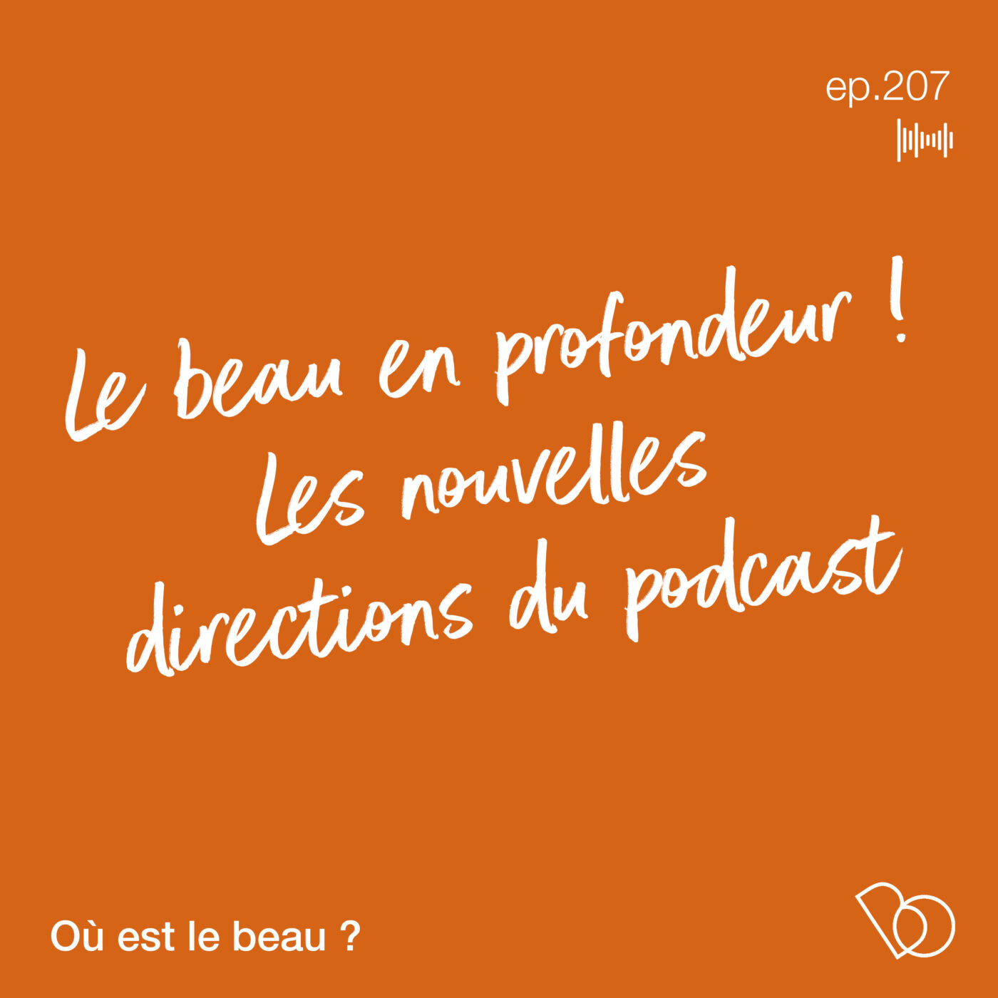 #207 - Le beau en profondeur - les nouvelles directions du podcast 🍿