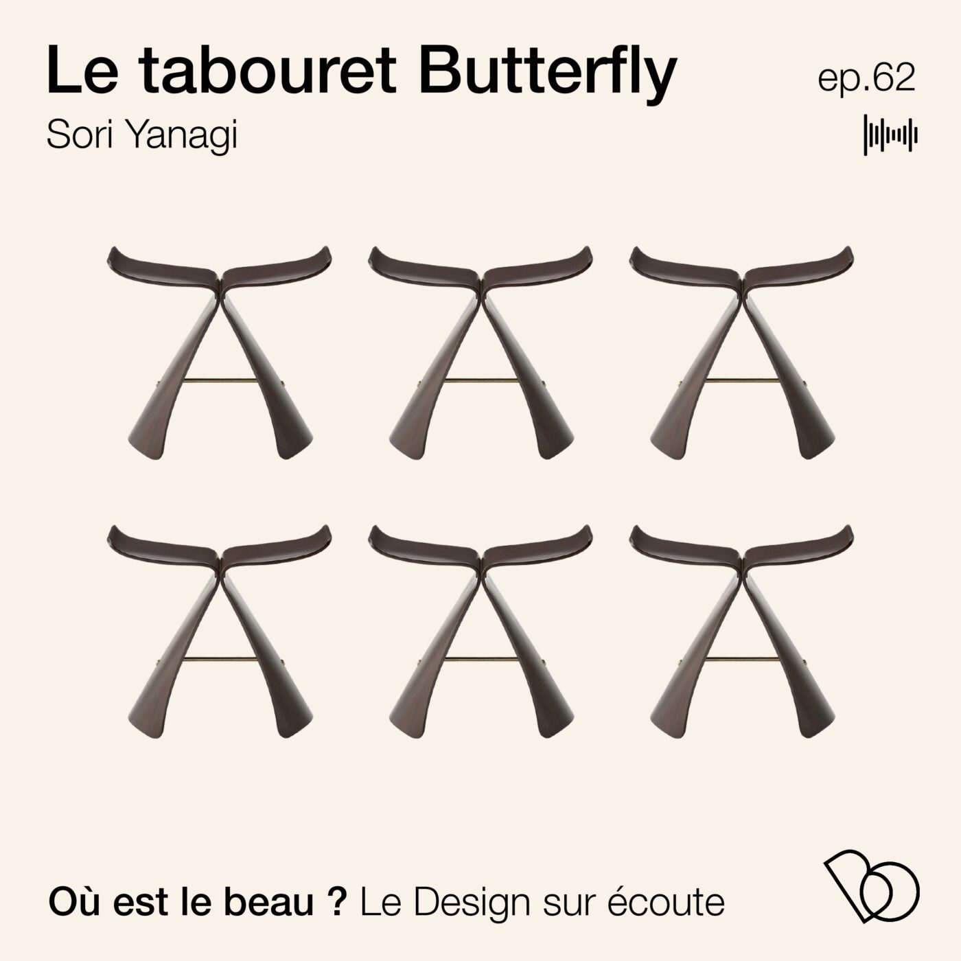 #62. L'histoire du tabouret BUTTERFLY de Sori Yanagi 