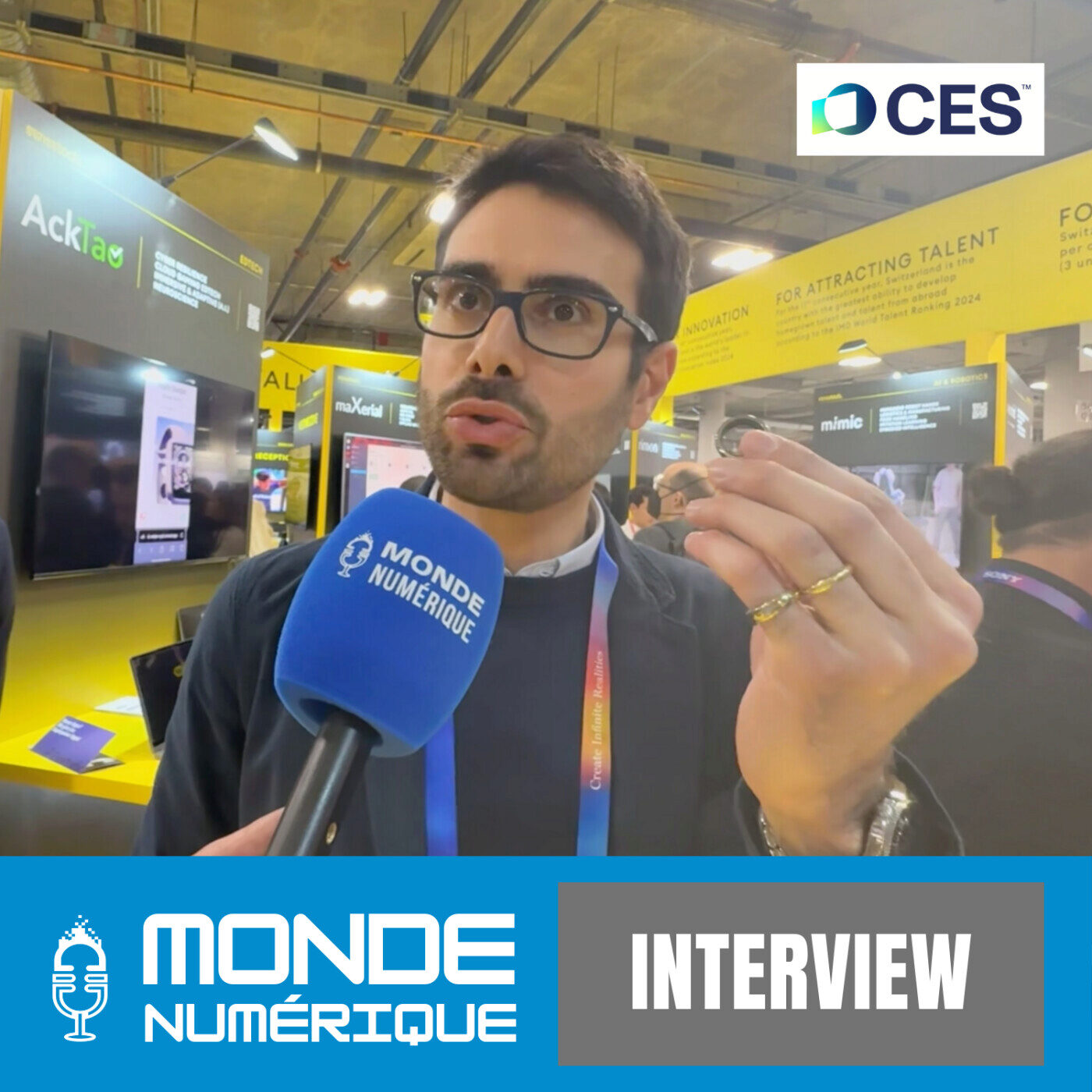 CES 25 - Une bague connectée ultra-fine qui prend la tension