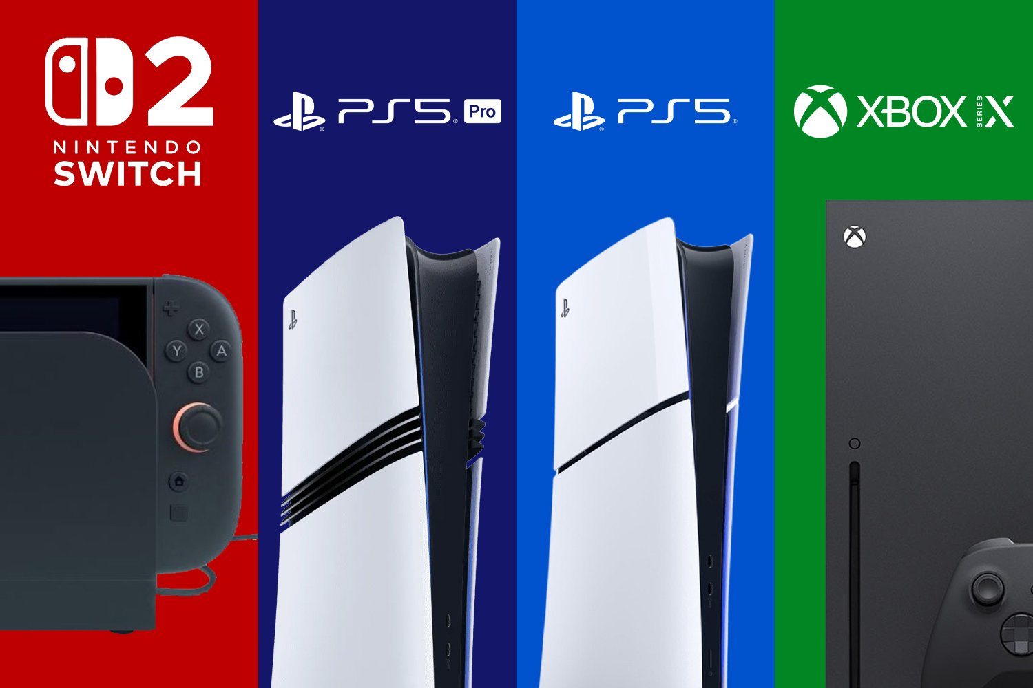 Nintendo Switch 2 : comparatif avec les PS5 et Xbox Series X/S