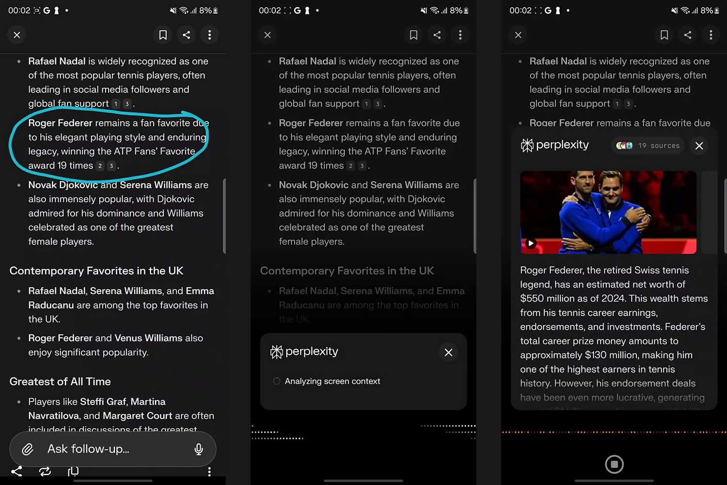 Perplexity réinvente « Entourer pour chercher » avec sa propre IA sur Android