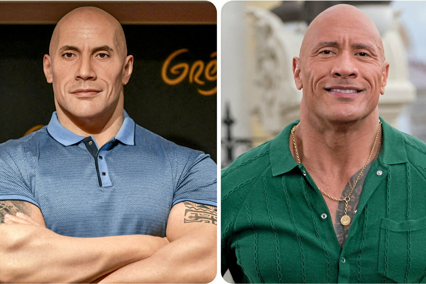 L???acteur Dwayne Johnson mécontent de sa statue du musée Grévin