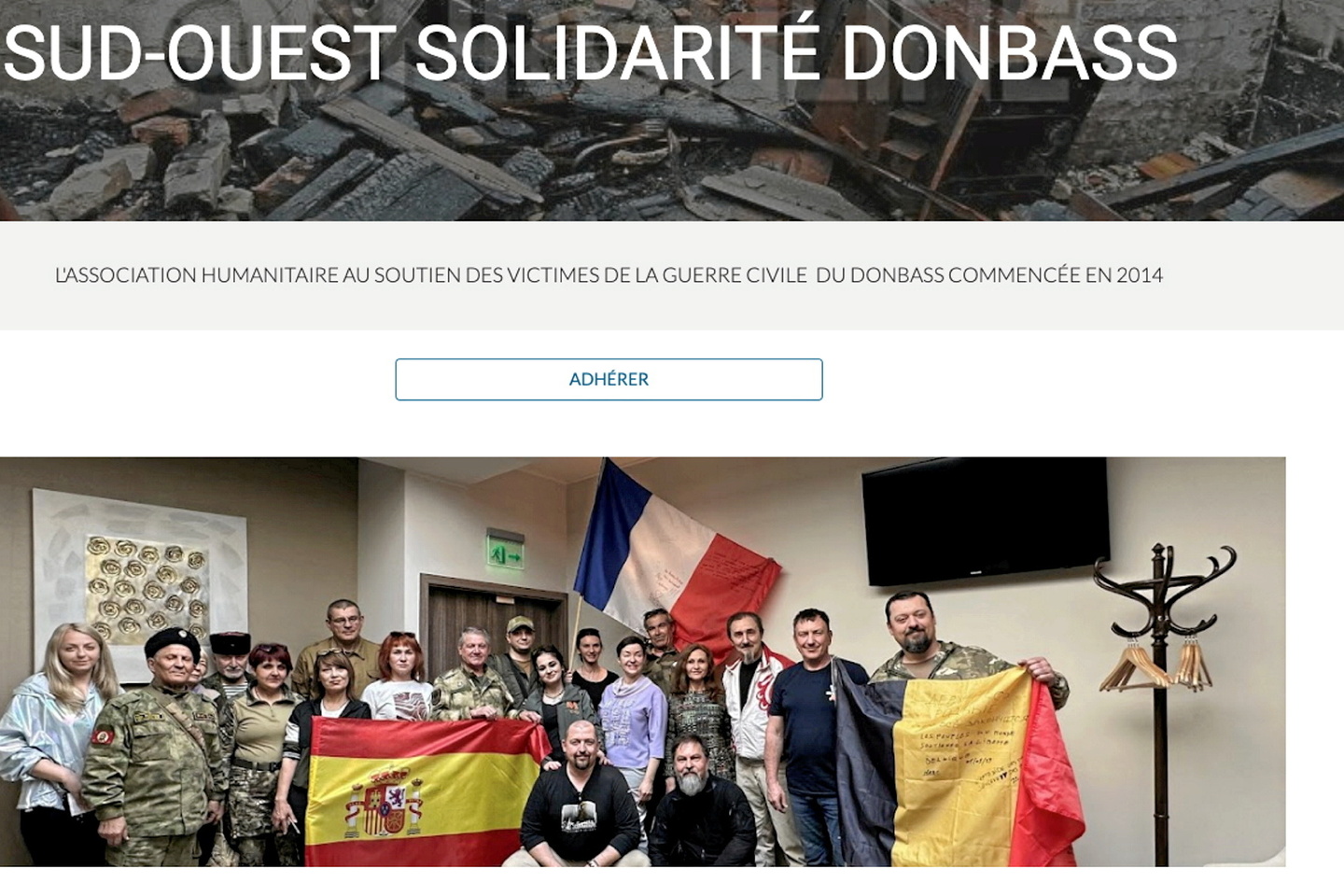 L???ONG SOS Donbass dans le viseur des autorités