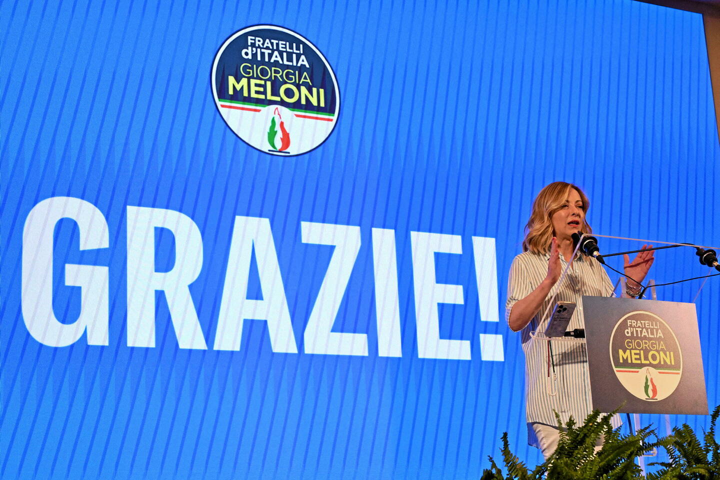 ??lections européennes : l???Italie toujours derrière Meloni