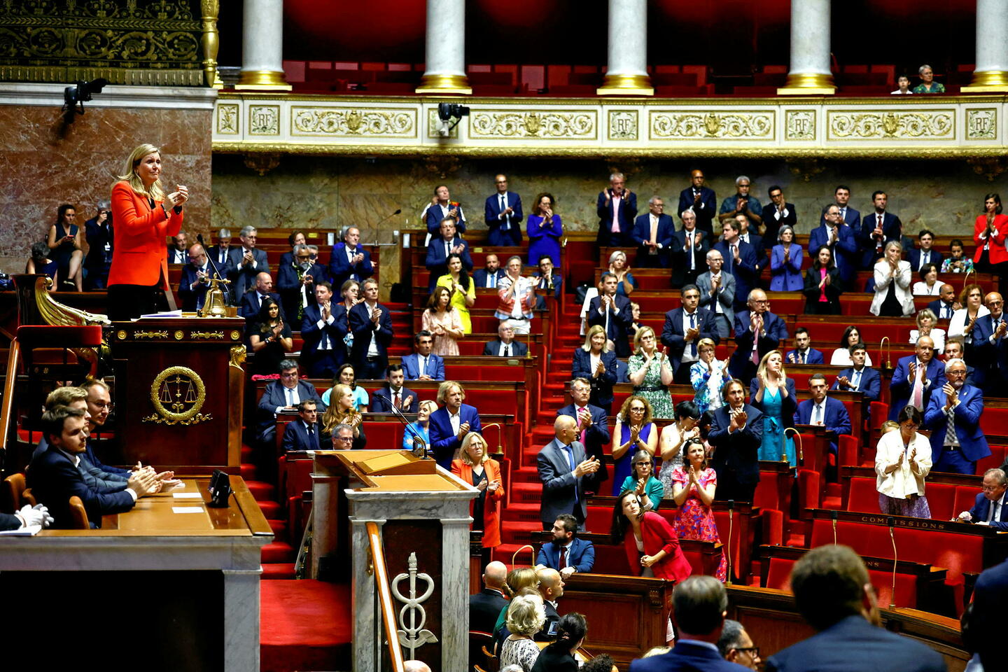 Braun-Pivet réélue présidente de l???Assemblée, un « déni démocratique », selon Faure