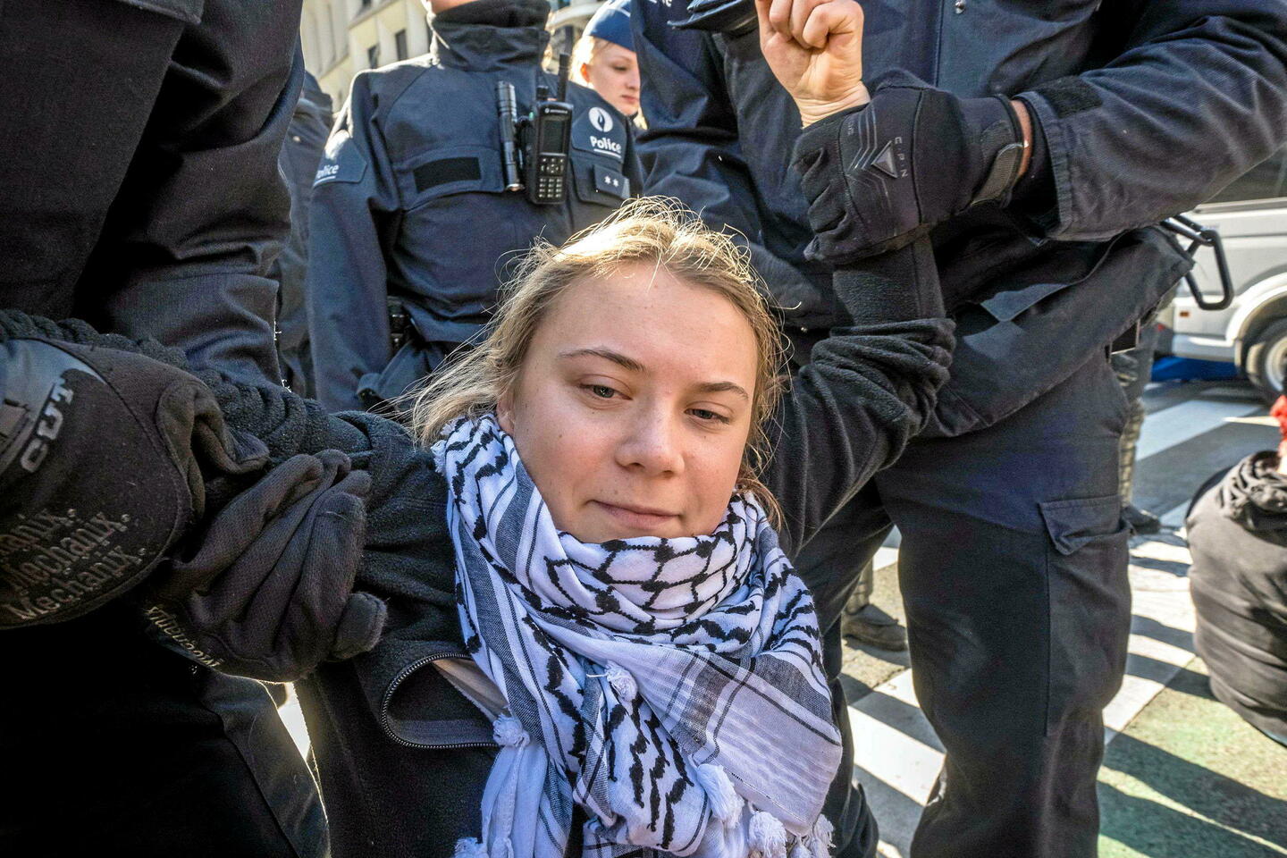Belgique : Greta Thunberg arrêtée par la police lors d???une manifestation