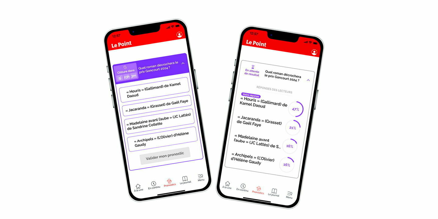 Faites vos pronostics dans l’application du « Point » !