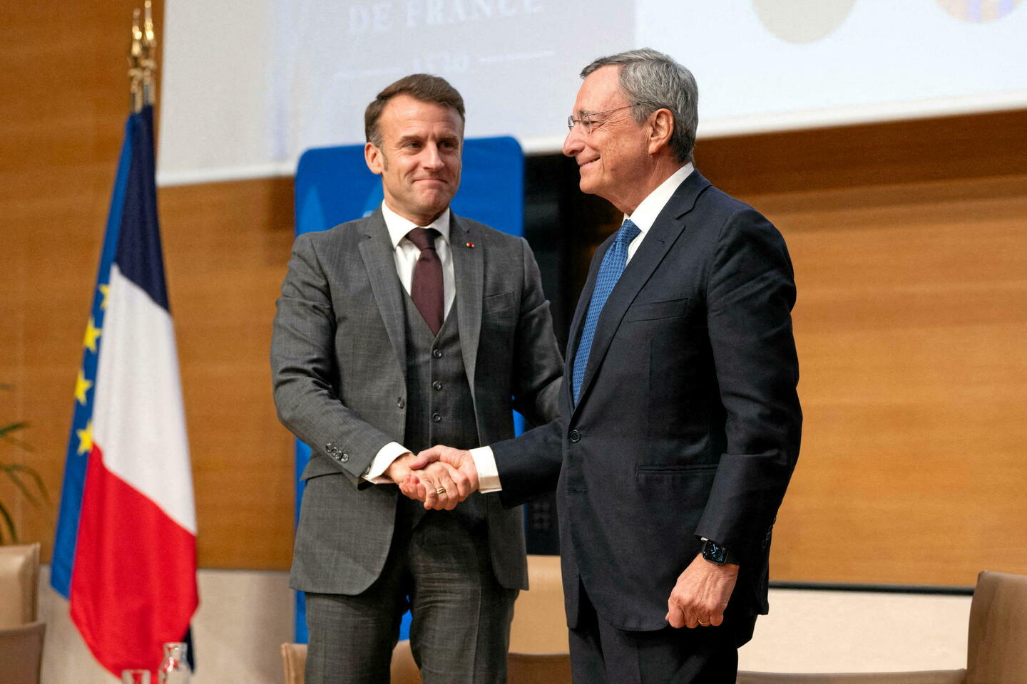 Macron et Draghi à l’unisson face à Trump