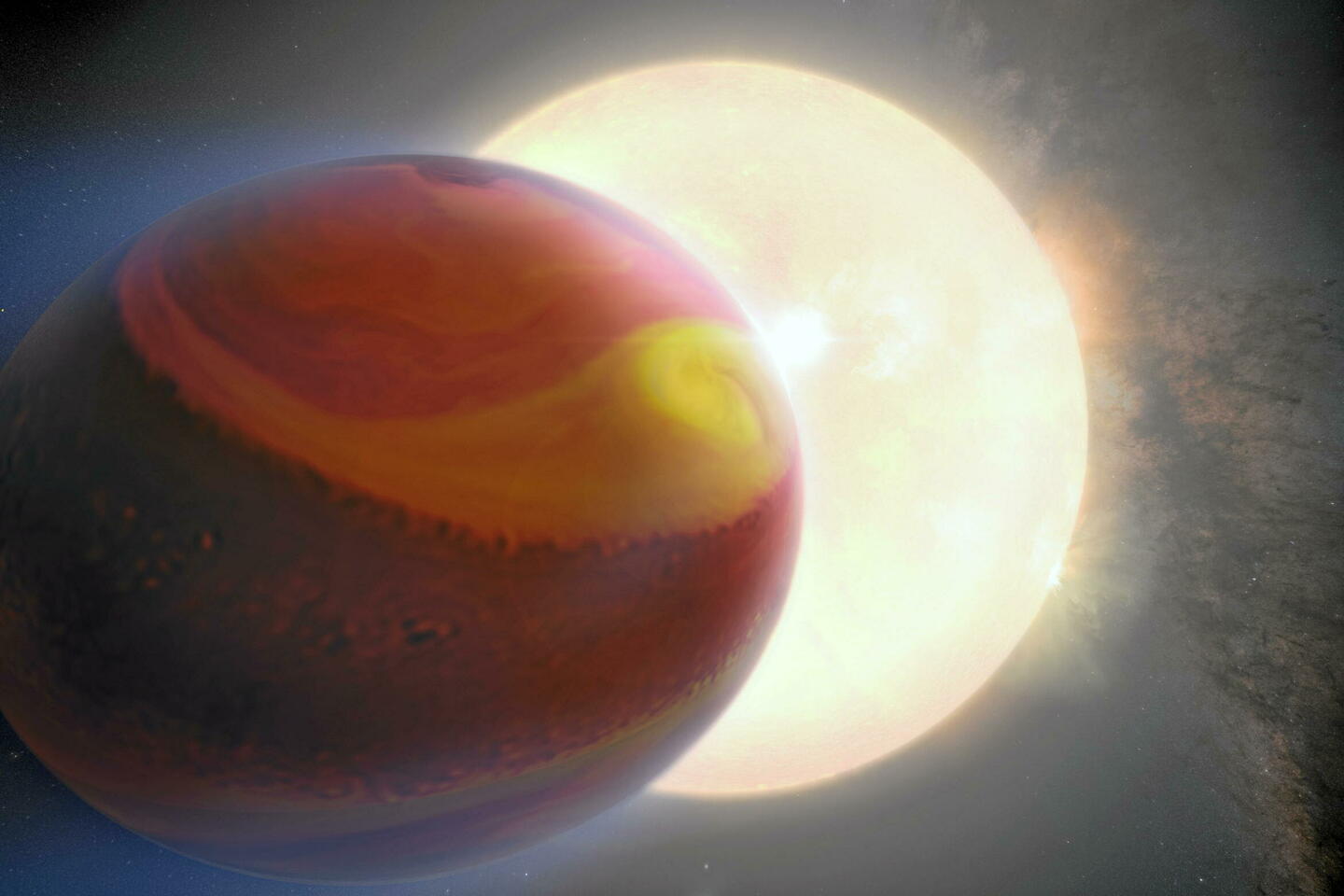 Les secrets de l’atmosphère d’une exoplanète dévoilés en 3D