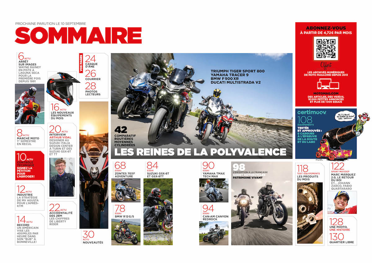 Moto Magazine n°422 est en kiosque ! 