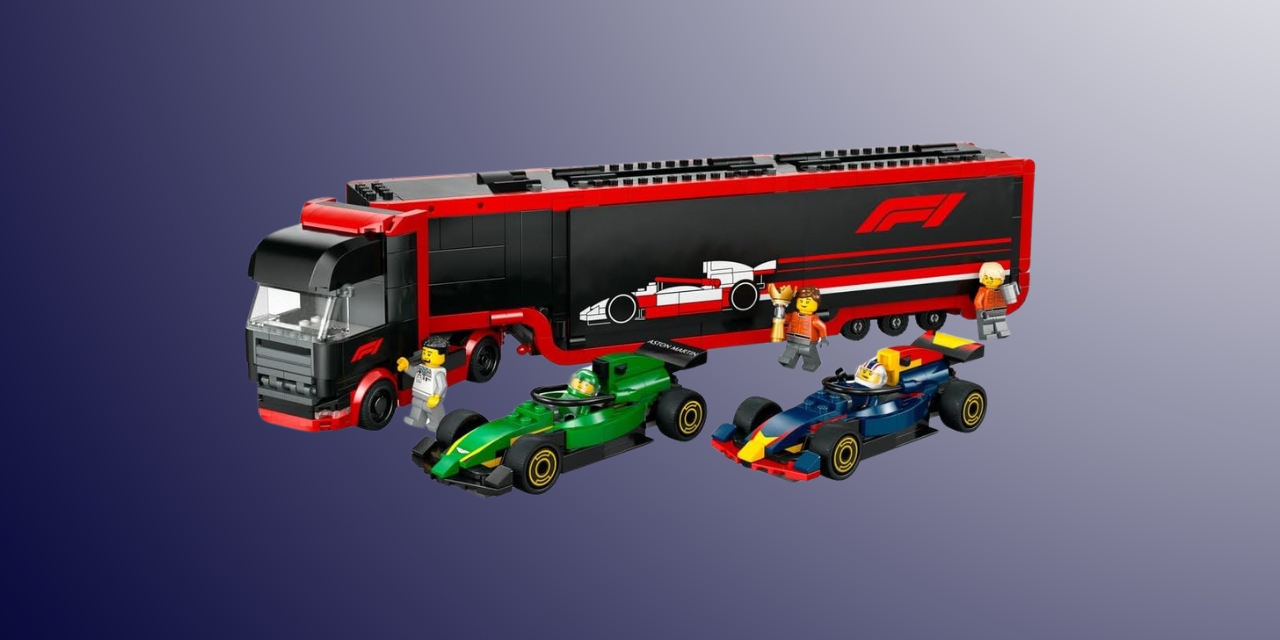Le cadeau idéal pour les fans de F1 : ce set LEGO avec un camion et deux voitures Red Bull et...
