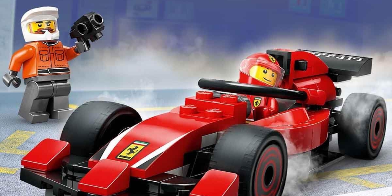 L’arrêt au stand de F1 et sa Ferrari vu par LEGO : le set complet est à moins de 23 euros