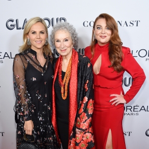 Tory Burch, Margaret Atwood, and Samantha Barry attend the 2019 Glamour Women