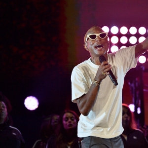 Pharrell Williams performs onstage of Global Citizen Festival