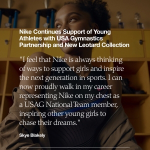 Partenaire d'USA Gymnastics, Nike continue de soutenir les jeunes athlètes avec une nouvelle collection de justaucorps