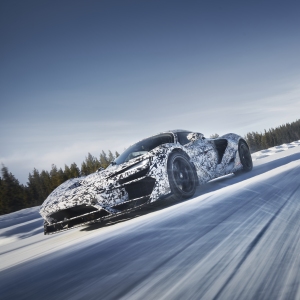 McLaren W1 masters snow and ice in sub-zero testing
