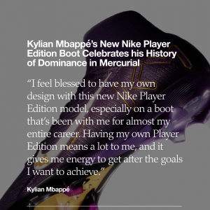 La nouvelle chaussure Nike Player Edition de Kylian Mbappé célèbre sa toute-puissance avec la Mercurial