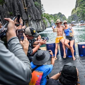 Hunt et Iffland commencent la saison de plongeon de falaise Red Bull avec des victoires aux Philippines