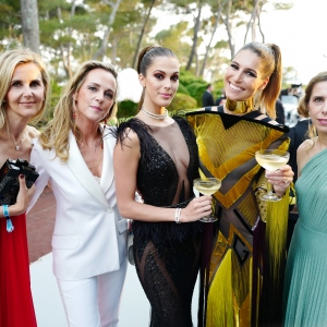 Iris Mittenaere,Laury Thilleman and Dali Ercoli, the amfAR Gala Cannes 2017