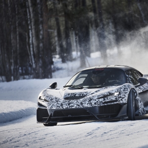 McLaren W1 masters snow and ice in sub-zero testing