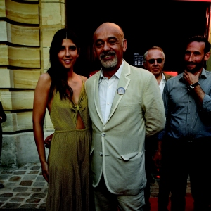 Princess Mafalda Cecilia and Christian Louboutin attends Loubhoutan Express presentation