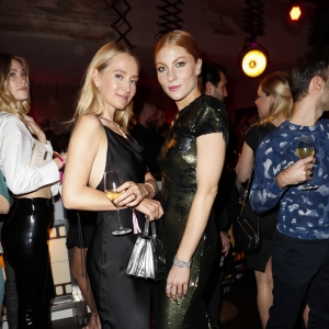Juliane Diesner and Lisa Banholzer during the Bulgari party