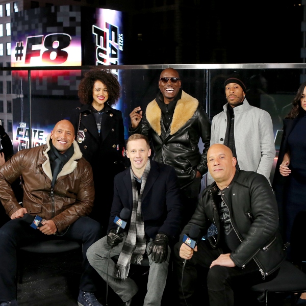 The Cast of &quot;The Fate of The Furious&quot; Present the Film's Trailer Launch in Times Square.